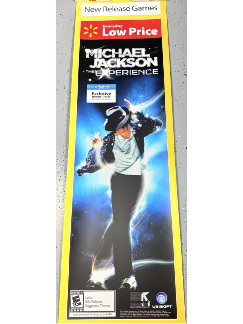 Michael Jackson The Experience Store Display Poster 16x57 Ubisoft PVC Banner